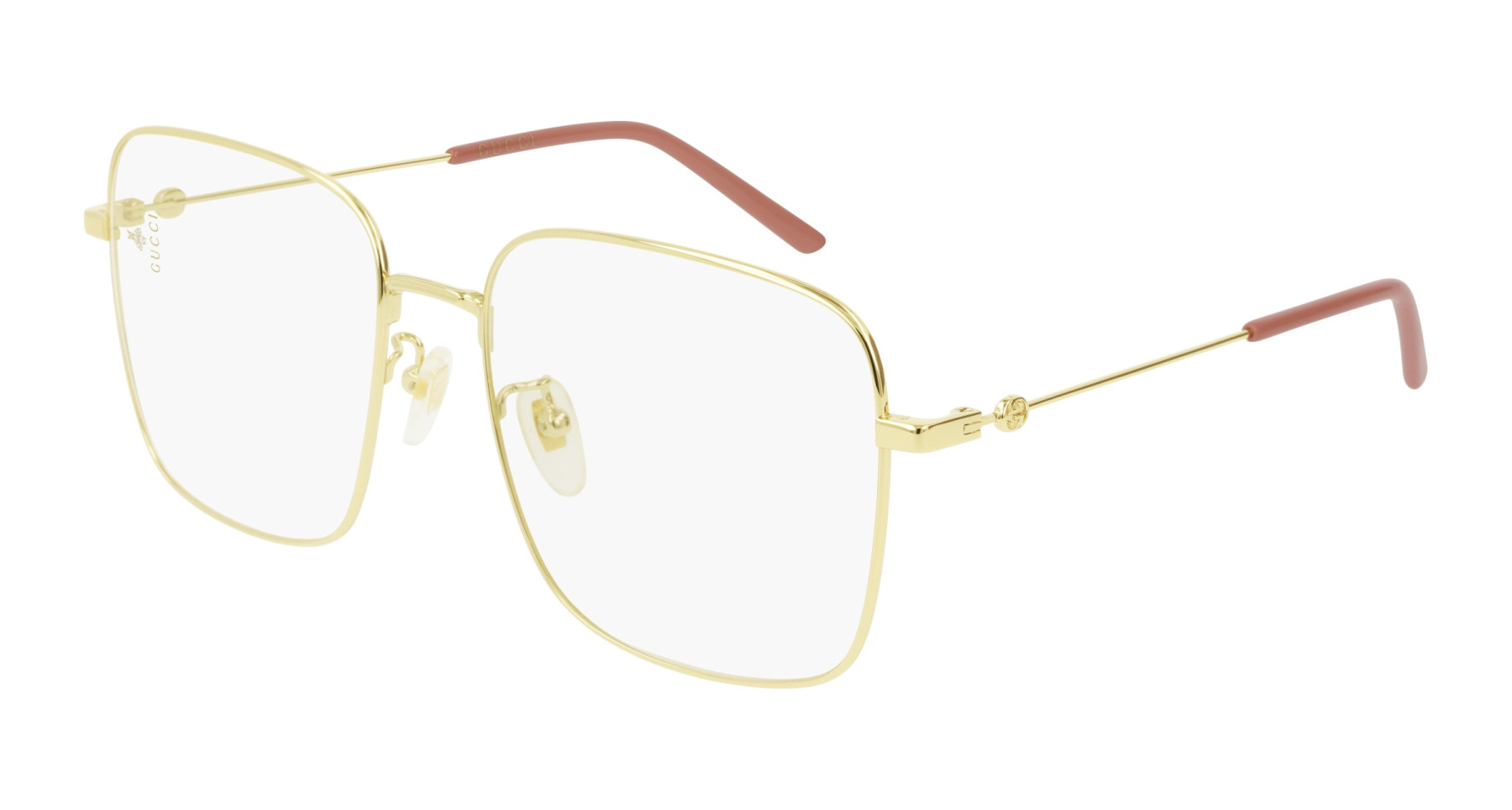 Sunglasses Gucci GG0445O 001 Gold