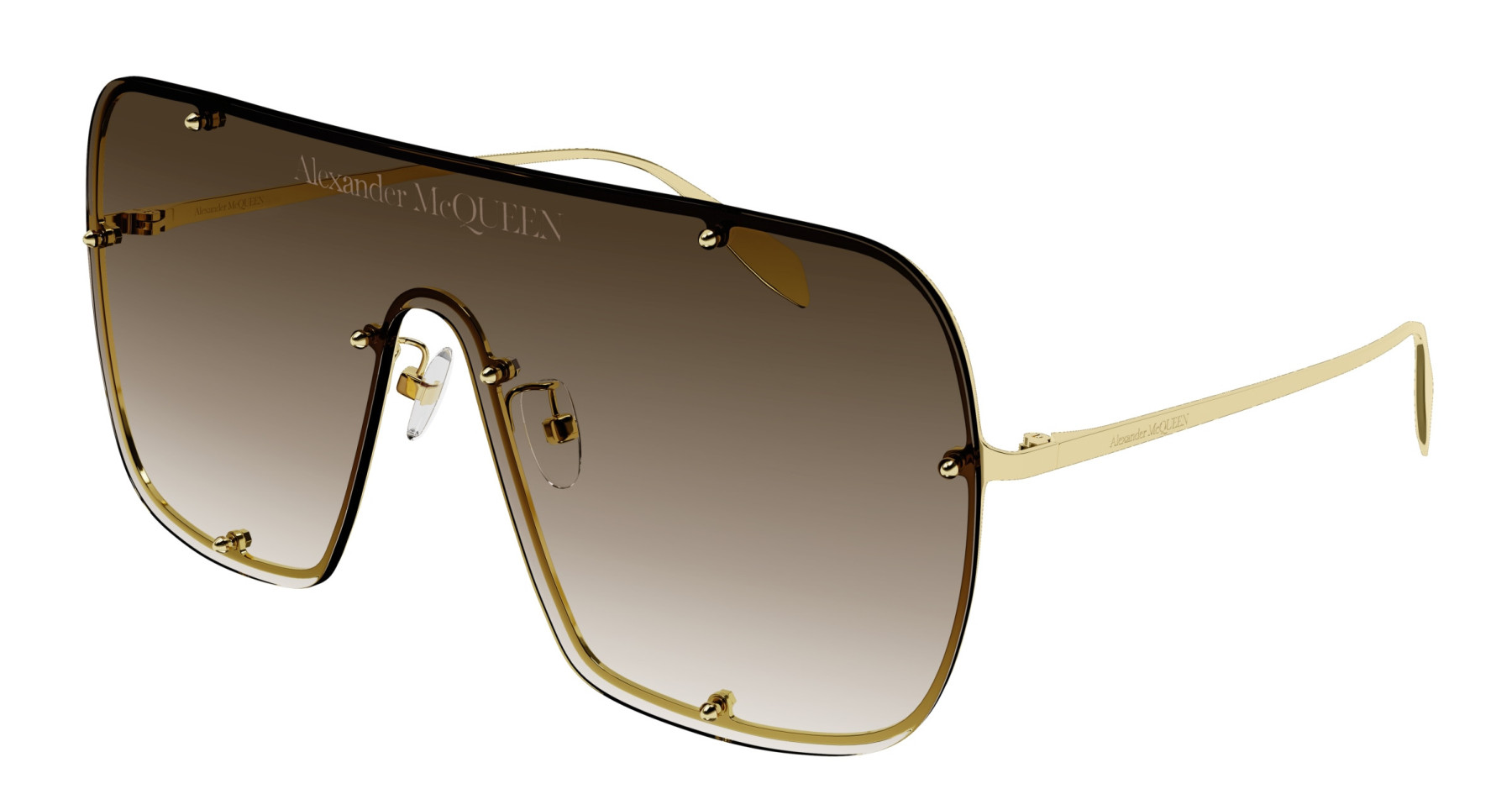 Eyeglasses Alexander mcqueen AM0362S 002 Gold